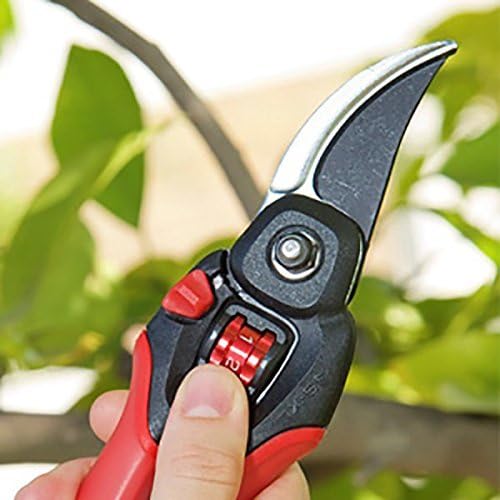 Corona Clipper BP 4214D Flex Dial Bypass Pruner With Comfort Gel Grips, 3/4 Inch, Red/Black