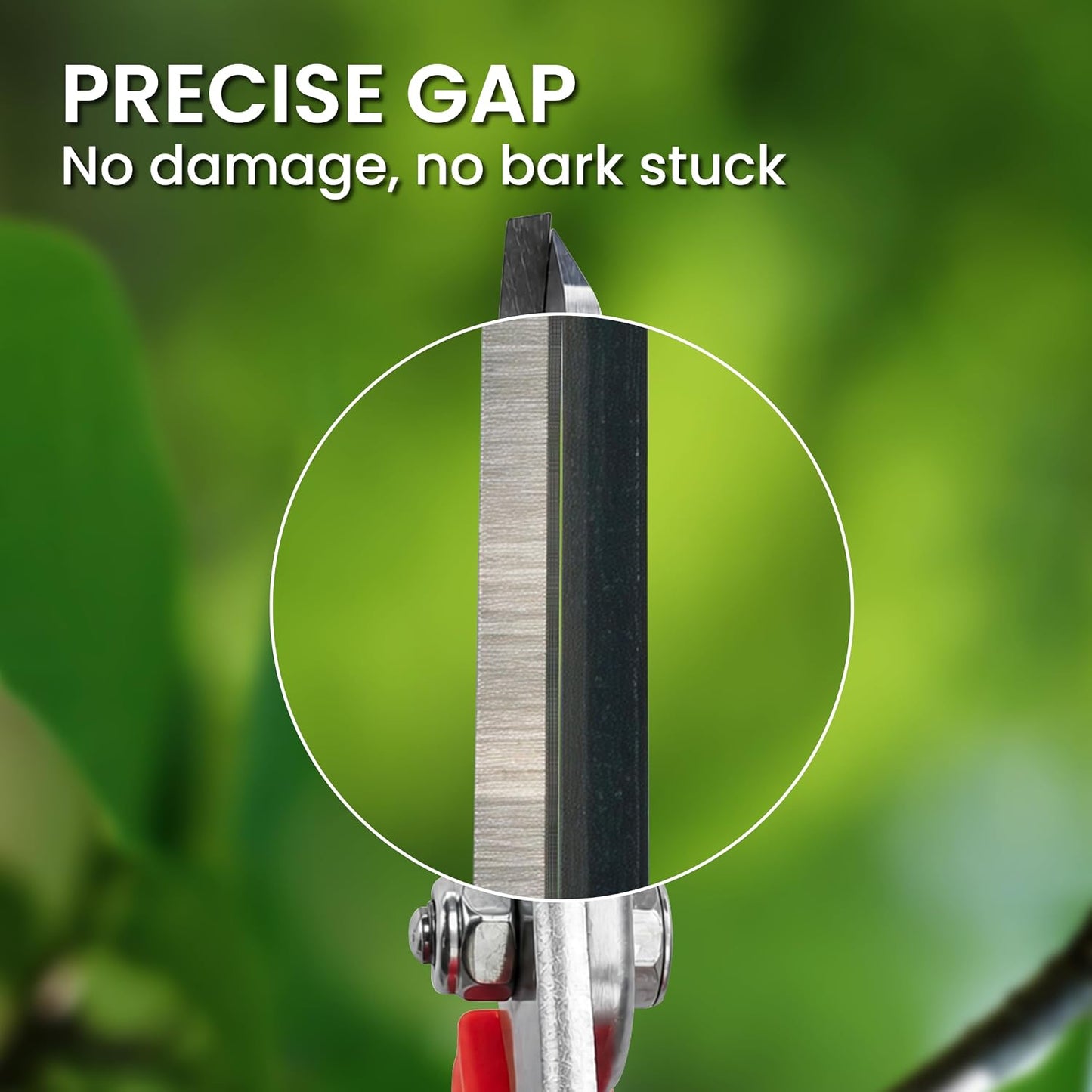 7" Pruning Shears Heavy Duty Professional, Made of Japanese SK5 Steel Blades, 4/5 Cut Capacity, Bypass Hand Pruners Garden Clippers for Tree Flower Branch Trimming, S20E