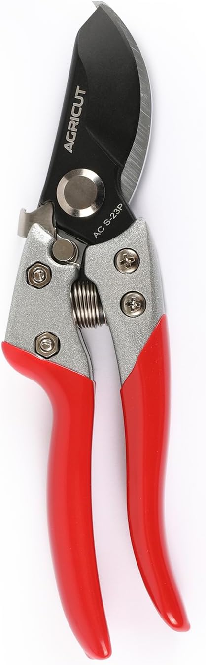 7" Pruning Shears Heavy Duty Professional, Made of Japanese SK5 Steel Blades, 4/5 Cut Capacity, Bypass Hand Pruners Garden Clippers for Tree Flower Branch Trimming, S20E