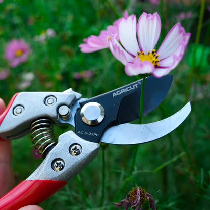 7" Pruning Shears Heavy Duty Professional, Made of Japanese SK5 Steel Blades, 4/5 Cut Capacity, Bypass Hand Pruners Garden Clippers for Tree Flower Branch Trimming, S20E
