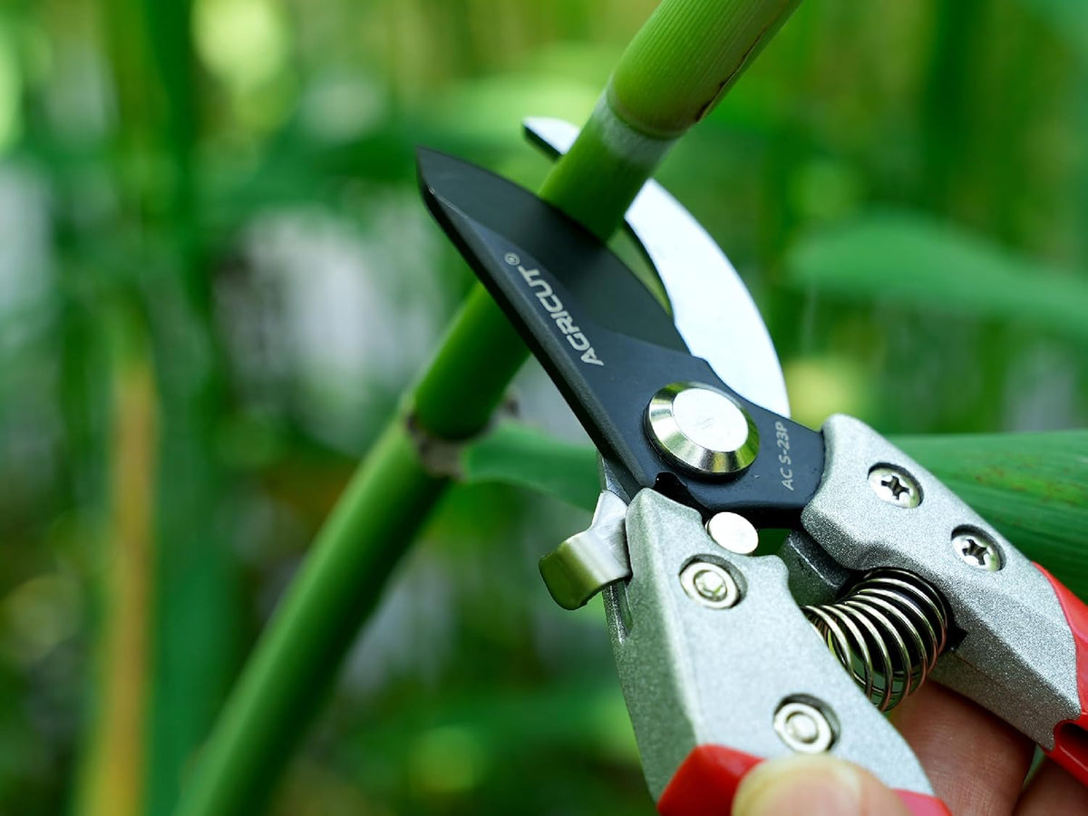 7" Pruning Shears Heavy Duty Professional, Made of Japanese SK5 Steel Blades, 4/5 Cut Capacity, Bypass Hand Pruners Garden Clippers for Tree Flower Branch Trimming, S20E