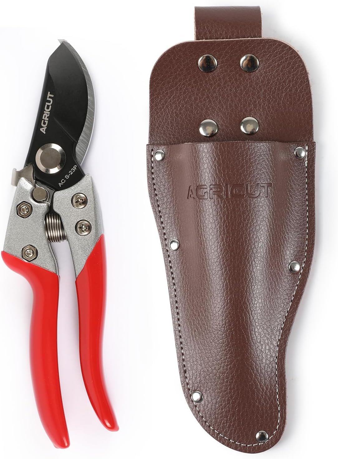 7" Pruning Shears Heavy Duty Professional, Made of Japanese SK5 Steel Blades, 4/5 Cut Capacity, Bypass Hand Pruners Garden Clippers for Tree Flower Branch Trimming, S20E