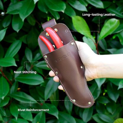 7" Pruning Shears Heavy Duty Professional, Made of Japanese SK5 Steel Blades, 4/5 Cut Capacity, Bypass Hand Pruners Garden Clippers for Tree Flower Branch Trimming, S20E