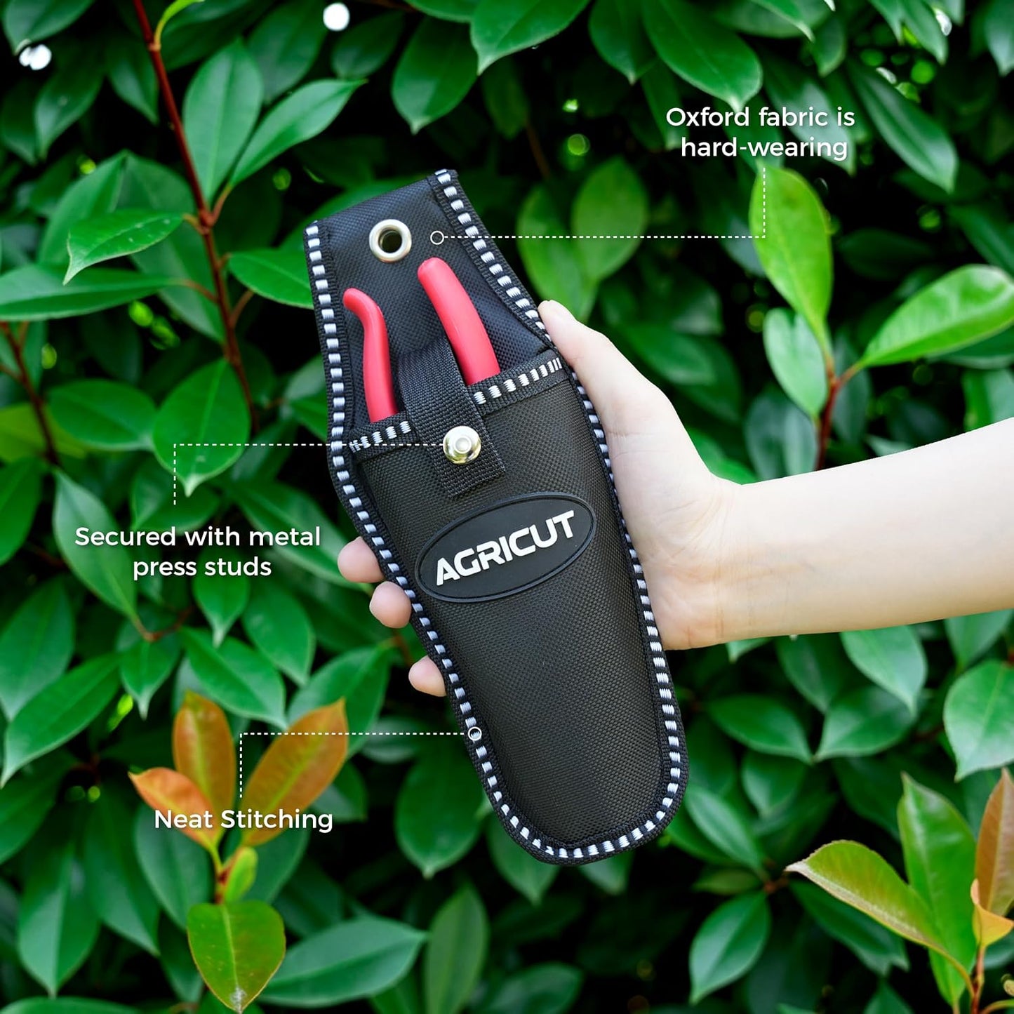 7" Pruning Shears Heavy Duty Professional, Made of Japanese SK5 Steel Blades, 4/5 Cut Capacity, Bypass Hand Pruners Garden Clippers for Tree Flower Branch Trimming, S20E