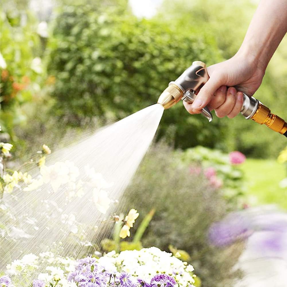 Metal Water Hose Nozzle Heavy Duty, High Pressure, Leak Proof