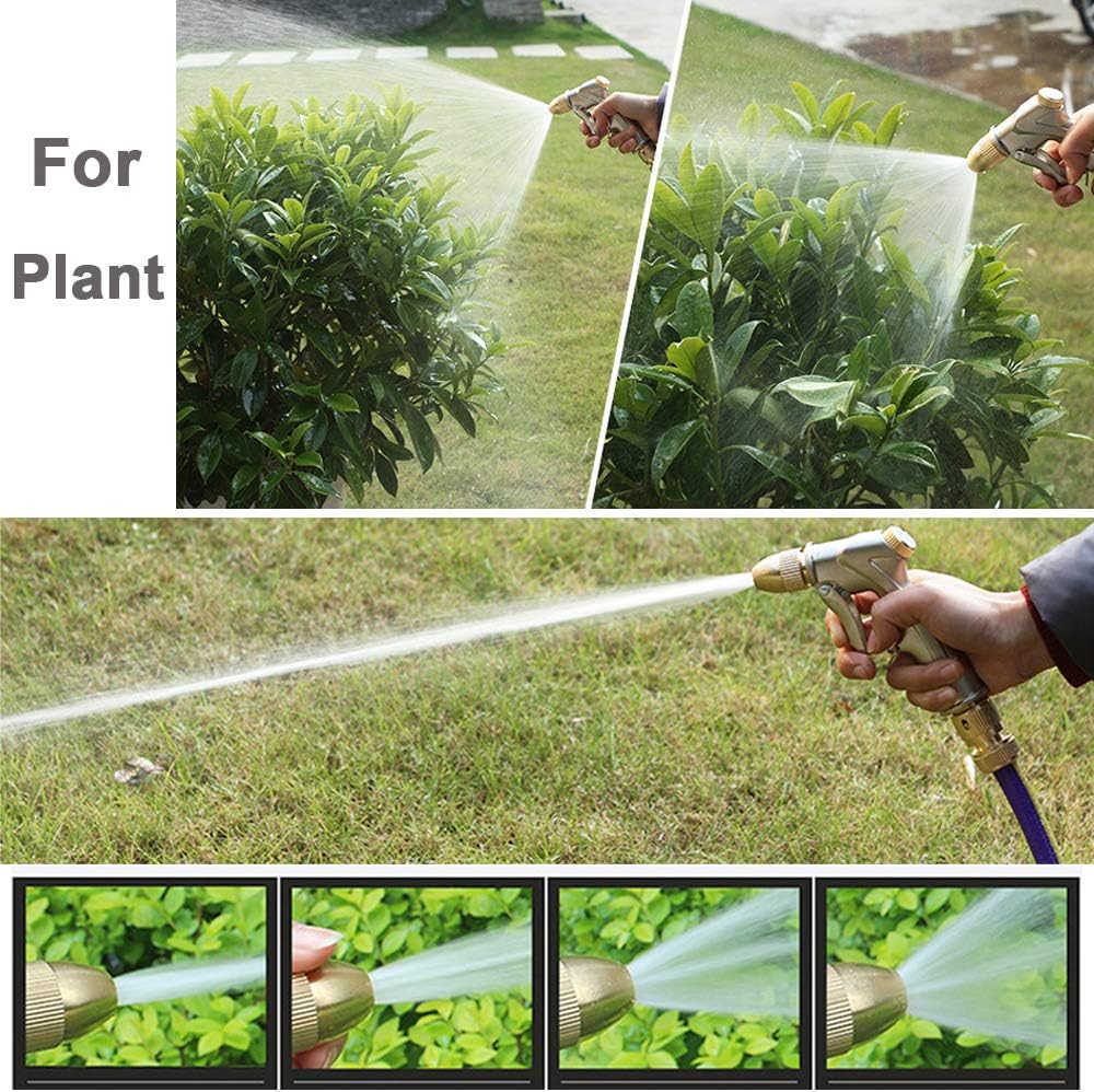 Metal Water Hose Nozzle Heavy Duty, High Pressure, Leak Proof
