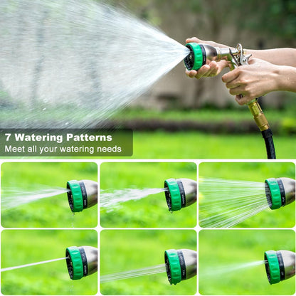 Metal Water Hose Nozzle Heavy Duty, High Pressure, Leak Proof