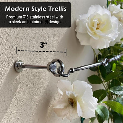 Wire Trellis Kit, 20-Set 5/64” (2mm) Crosshead Kit with 98ft Cable