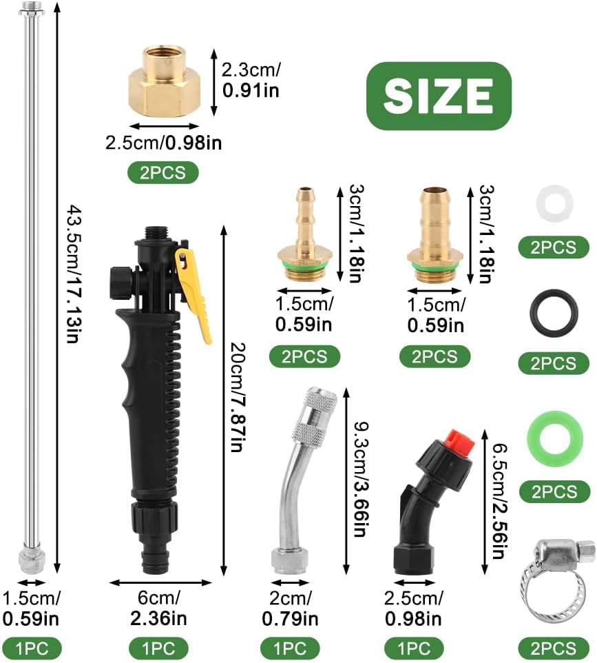 28" Stainless Steel Sprayer Wand with Shut-Off Valve & Quick Connector
