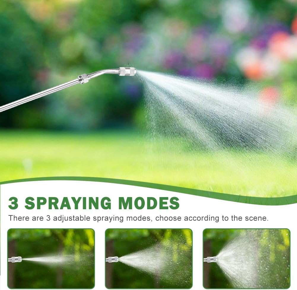 28" Stainless Steel Sprayer Wand with Shut-Off Valve & Quick Connector