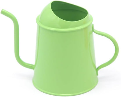 Tiny Montessori Metal Watering Can for Kids with Long Spout (Blue)