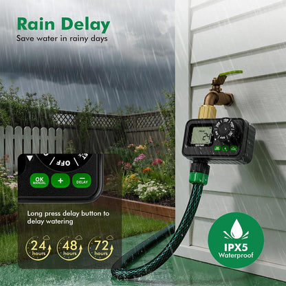 Sprinkler Timer for Outdoor Hose Faucet, Programmable Water Timer