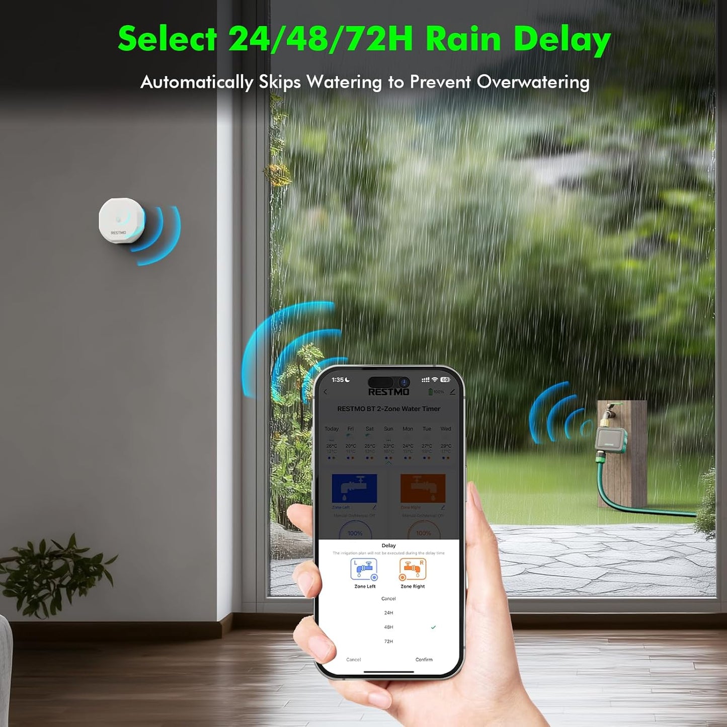 Sprinkler Timer for Outdoor Hose Faucet, Programmable Water Timer