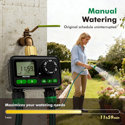 Sprinkler Timer for Outdoor Hose Faucet, Programmable Water Timer