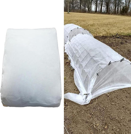 Plant Covers Freeze Protection 10x30ft/50ft Frost Cloth Plant Cover Blanket Winter Tree Covers Freeze Protection Floating Row Cover Frost Blanket for Vegetables Raised Bed