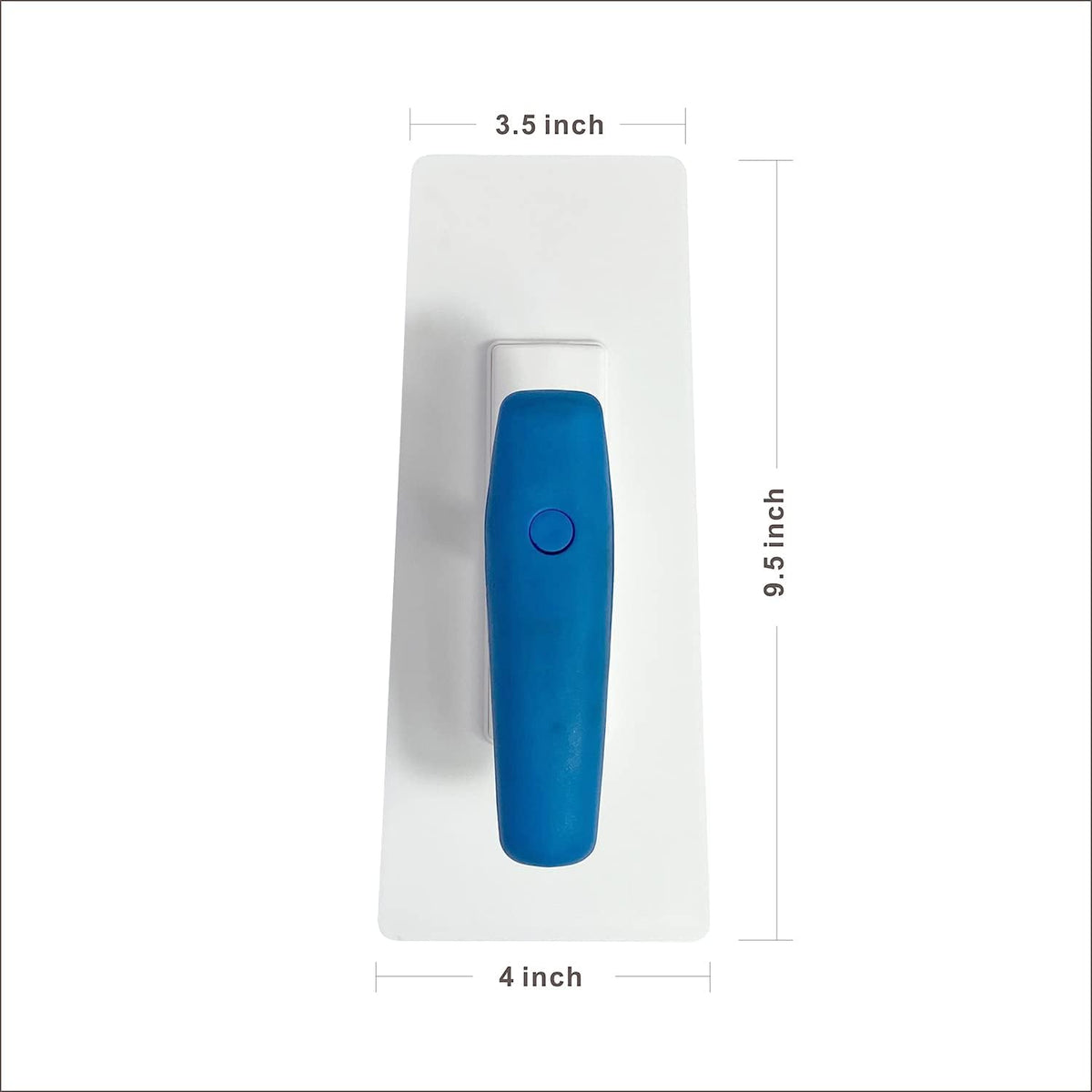 Plastic Trowel with Blue Comfortable Grip Handle, Includes 4" x 9.5'' Finishing Trowels, Lightweight Mounting Suitable for Scrape,Plastering and Paint Walls(D1147F)