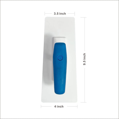 Plastic Trowel with Blue Comfortable Grip Handle, Includes 4" x 9.5'' Finishing Trowels, Lightweight Mounting Suitable for Scrape,Plastering and Paint Walls(D1147F)