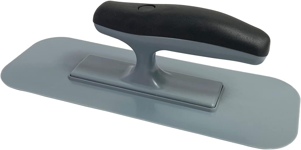 Plastic Trowel with Blue Comfortable Grip Handle, Includes 4" x 9.5'' Finishing Trowels, Lightweight Mounting Suitable for Scrape,Plastering and Paint Walls(D1147F)