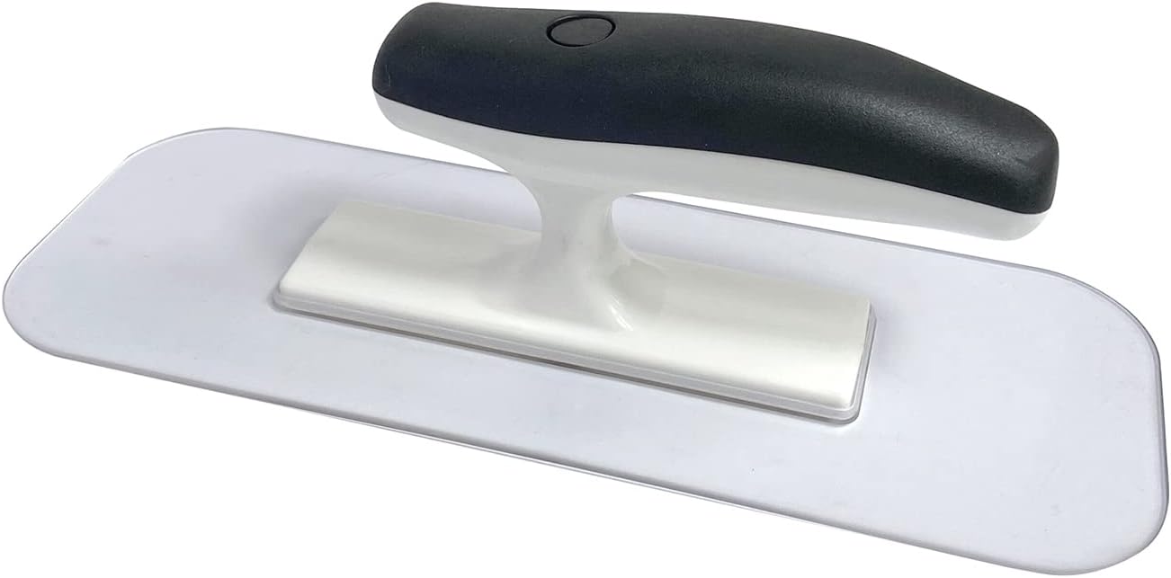 Plastic Trowel with Blue Comfortable Grip Handle, Includes 4" x 9.5'' Finishing Trowels, Lightweight Mounting Suitable for Scrape,Plastering and Paint Walls(D1147F)