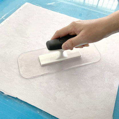 Plastic Trowel with Blue Comfortable Grip Handle, Includes 4" x 9.5'' Finishing Trowels, Lightweight Mounting Suitable for Scrape,Plastering and Paint Walls(D1147F)