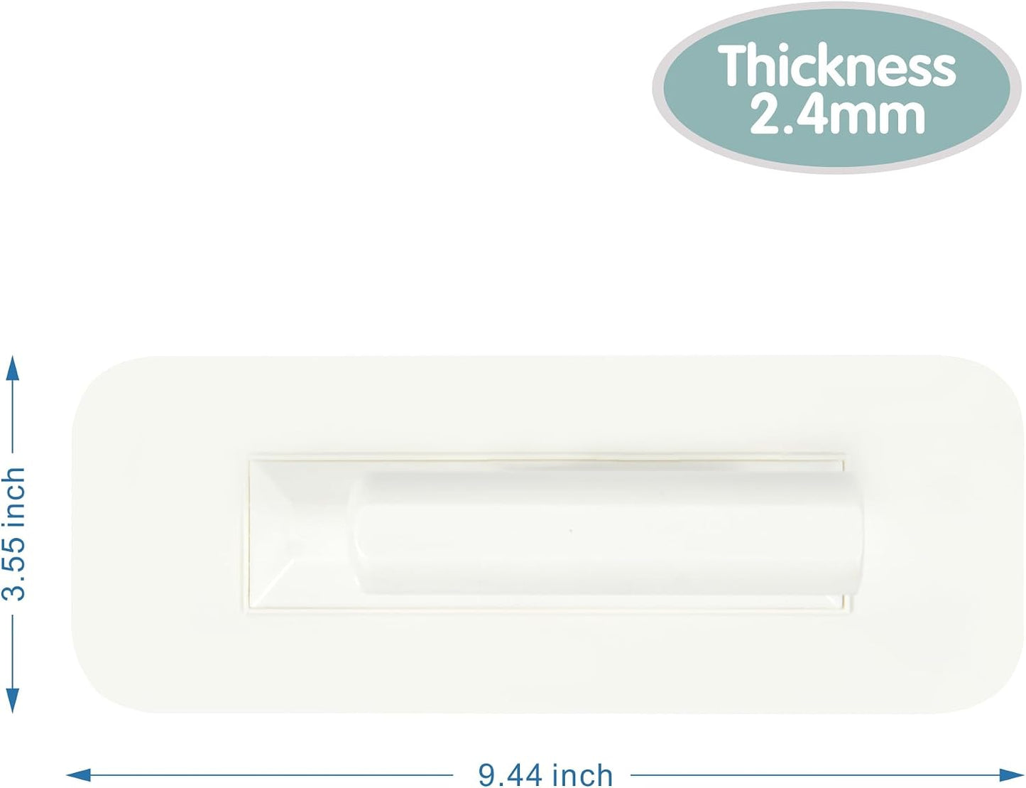 Plastic Trowel with Blue Comfortable Grip Handle, Includes 4" x 9.5'' Finishing Trowels, Lightweight Mounting Suitable for Scrape,Plastering and Paint Walls(D1147F)