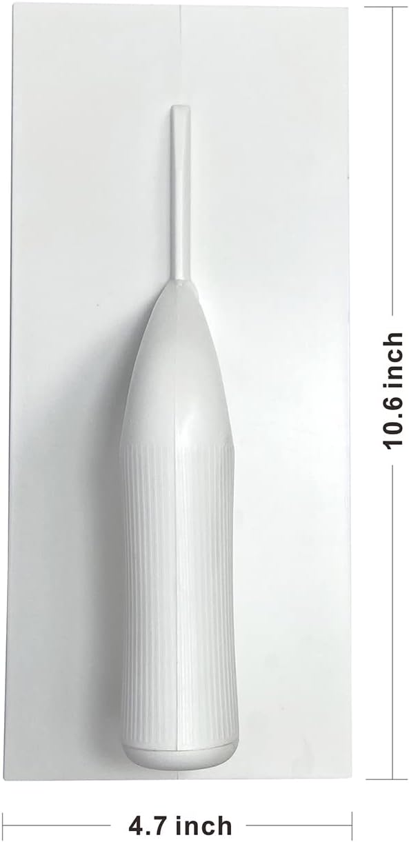 Plastic Trowel with Blue Comfortable Grip Handle, Includes 4" x 9.5'' Finishing Trowels, Lightweight Mounting Suitable for Scrape,Plastering and Paint Walls(D1147F)