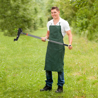 Weed Puller Tool, 4-Claw Stand Up Weed Handle Tool, Heavy Duty Gardening Weed Hand Remover with Adjustable Long Ergonomic Handle Up to 39 inch Without Bending, Pulling, or Kneeling