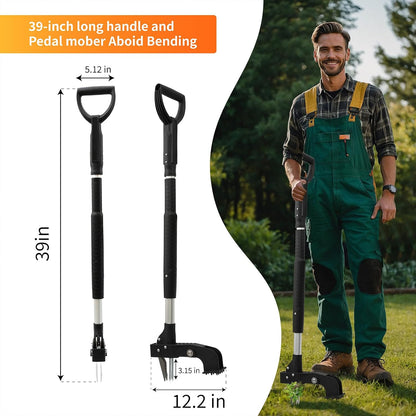 Weed Puller Tool, 4-Claw Stand Up Weed Handle Tool, Heavy Duty Gardening Weed Hand Remover with Adjustable Long Ergonomic Handle Up to 39 inch Without Bending, Pulling, or Kneeling