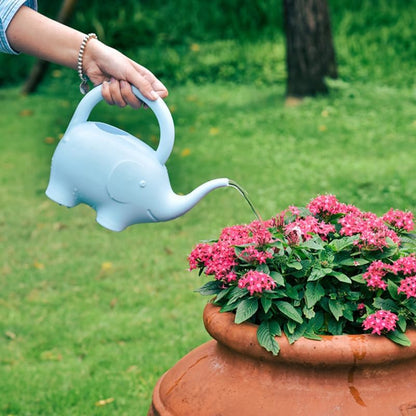 2Pcs Animal Watering Can - Small Water Can Plant Watering Pot for Indoor Outdoor Garden Plants, Adorable Elephant Snail Design