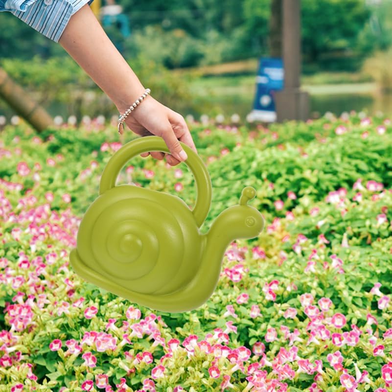 2Pcs Animal Watering Can - Small Water Can Plant Watering Pot for Indoor Outdoor Garden Plants, Adorable Elephant Snail Design