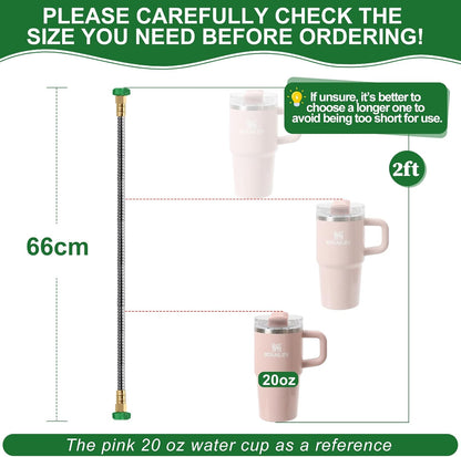 Female to Female Short Garden Hose Adapter 4FT,Hose Reel Connecting Hose