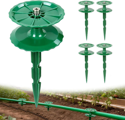 8 Pack 10 Inch Rotatable Garden Hose Guide Stakes for Lawn Flower Bed