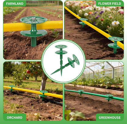 8 Pack 10 Inch Rotatable Garden Hose Guide Stakes for Lawn Flower Bed