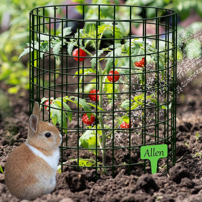 15Pcs Plant Protector from Animals: 5 Pack Metal Mesh Plant Cages to Keep Animals Out - Garden Protection Bunny Barricades from Chicken Squirrels Rabbits for Flowers Vegetables