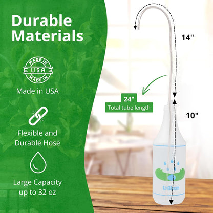 32 Oz Squeeze Bottle for Hanging Plants, Squirt Bottle/Water Container for Outdoor/Indoor Hanging Plant Made in The USA (Great Alternative for Outdoor/Indoor Watering Can)