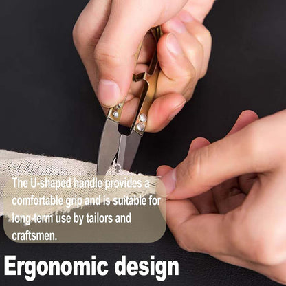 10PCS Golden Eagle Thread Clippers - All Metal, High-Carbon Steel, 4.25 Inch Multifunctional Scissors for Sewing, Quilting, Knitting, DIY, Jewelry, Bonsai (Golden)