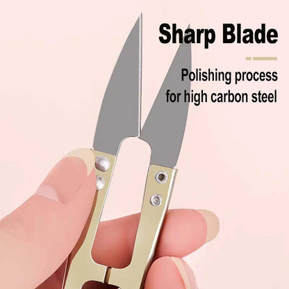 10PCS Golden Eagle Thread Clippers - All Metal, High-Carbon Steel, 4.25 Inch Multifunctional Scissors for Sewing, Quilting, Knitting, DIY, Jewelry, Bonsai (Golden)