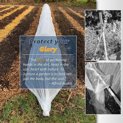 Greenhouse Hoops for 2-4ft Wide Raised Beds, 6.56ft Long Super Bendable Fiberglass Garden Hoops, Weather Resistant Grow Tunnel Support Frame for Plant Row Cover, 6 Pcs