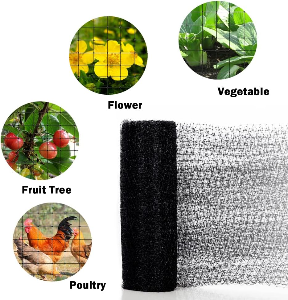 Bird Netting, 7.5x100FT Heavy Duty Garden Netting