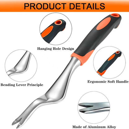 Weed Puller Tool with Long Handle 3 in 1 Manual Garden Hoe Heavy Duty Weeder Remover Tool for Yard, Lawn, Patio and Garden