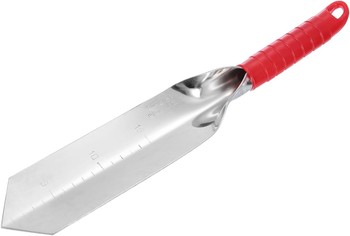 Garden Hand Shovel 15.2 x 2.7 Stainless Steel Trowel Garden Tool for Digging Planting Transplanting, Red