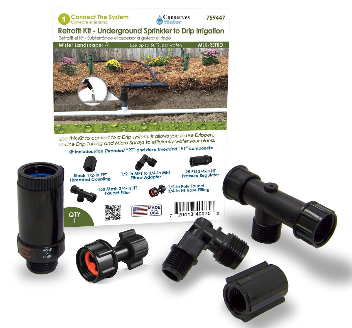 Retrofit Kit - Underground Sprinkler to Drip Irrigation