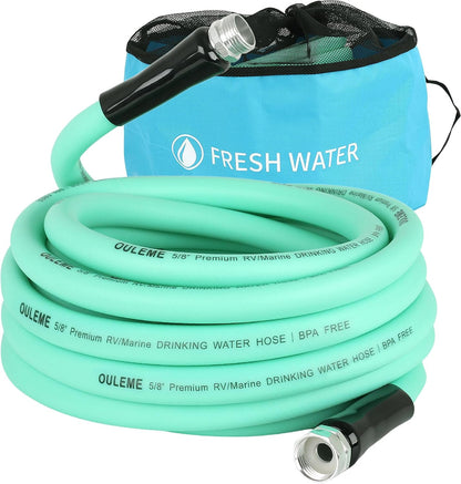 35FT RV Drinking Water Hose, 5/8'' Lead/BPA Free, Anti-Kink Flexible
