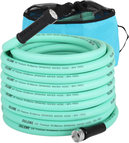 35FT RV Drinking Water Hose, 5/8'' Lead/BPA Free, Anti-Kink Flexible