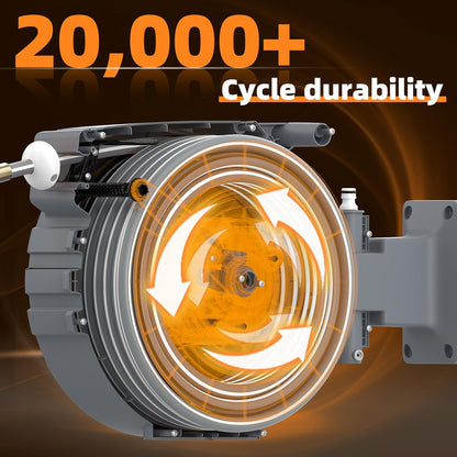 Retractable Hose Reel 1/2 in x65 ft,Auto Slow Rewind System
