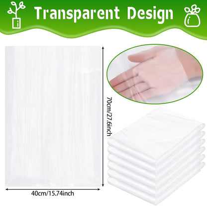 6 Pcs Winter Plant Covers Freeze Protection, 27.6 x 43.3 Inch