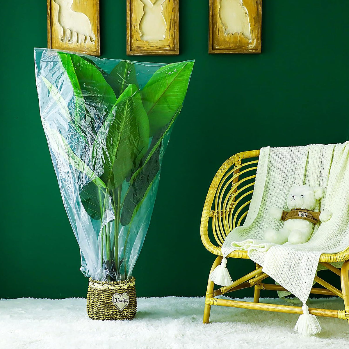6 Pcs Winter Plant Covers Freeze Protection, 27.6 x 43.3 Inch