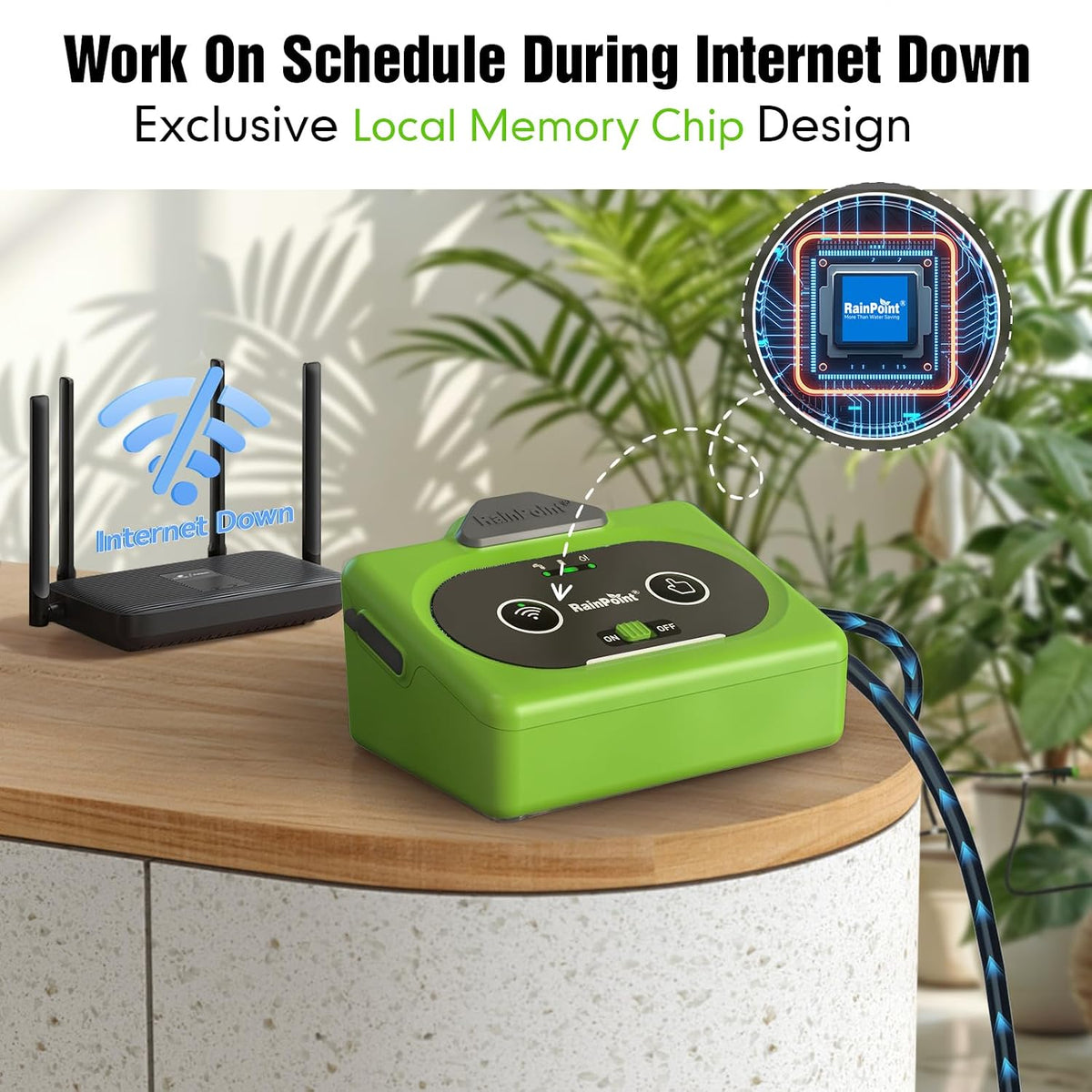 Easy-Setup Automatic Plant Waterer Indoor for Pot Plant Adjustable Water Output,Battery Powered Outdoor IP54 Waterproof Drip Irrigation System Device Kit Beginner-Friendly Water 10-15 Plants