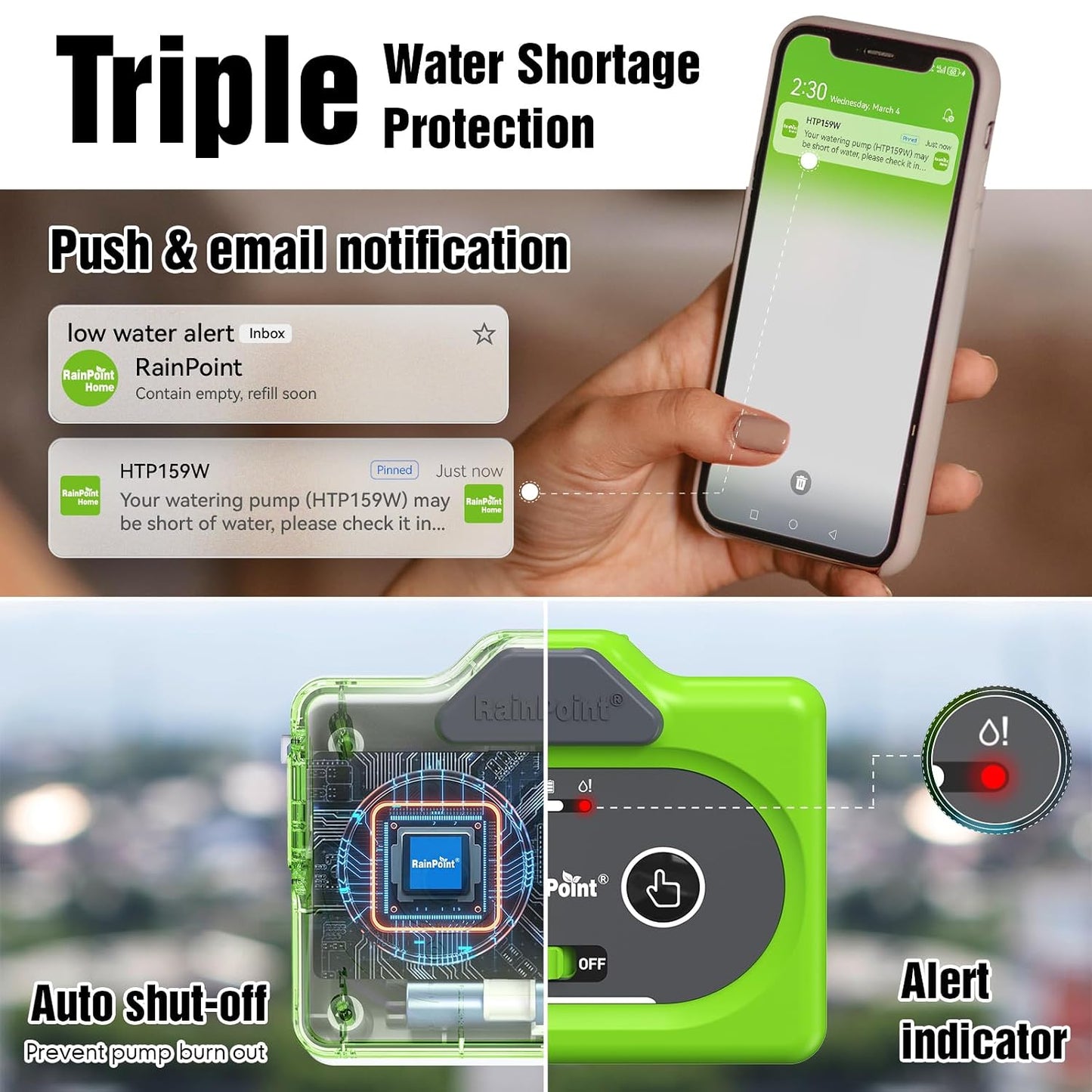 Easy-Setup Automatic Plant Waterer Indoor for Pot Plant Adjustable Water Output,Battery Powered Outdoor IP54 Waterproof Drip Irrigation System Device Kit Beginner-Friendly Water 10-15 Plants