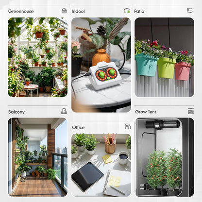 Easy-Setup Automatic Plant Waterer Indoor for Pot Plant Adjustable Water Output,Battery Powered Outdoor IP54 Waterproof Drip Irrigation System Device Kit Beginner-Friendly Water 10-15 Plants